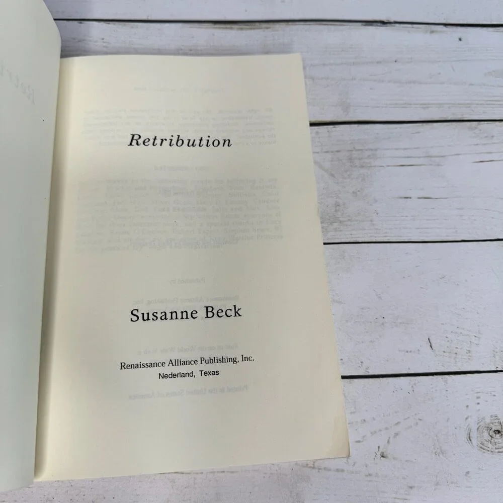 Retribution Susanne M. Beck 2001 1st‎ Print Renaissance Alliance Lesbian Fiction